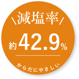 減塩率42.9%